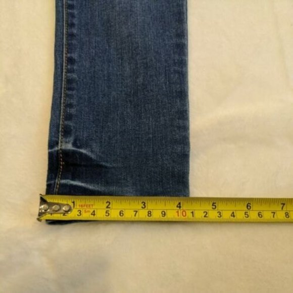 Cat And Jack Girl's Stretch Soft Denim Jegging Size 6 Pull On Blue EUC - Picture 10 of 12